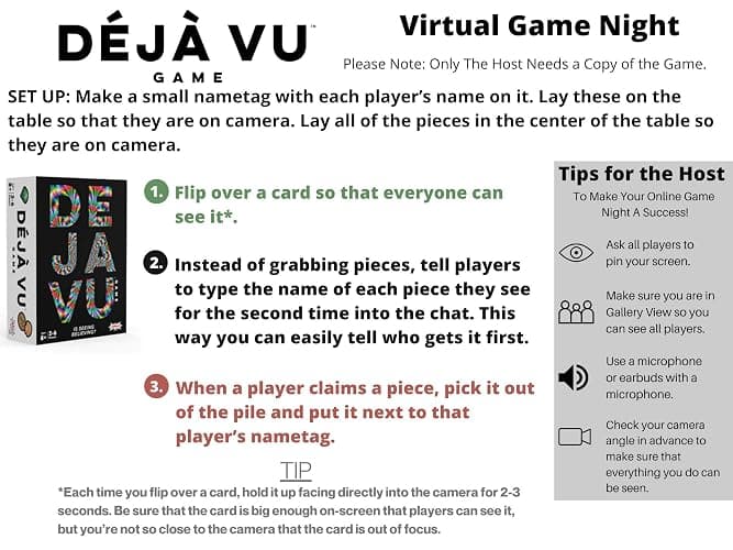 AMIGO Games Déjà Vu - Exciting Family Memory Board Game for Kids, Teens, and Adults Ages 8+, Fun for Parties and Virtual Game Nights of Groups of 2-6 Players thumbnail 5