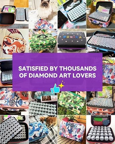 ARTDOT 60 Slots Storage Container for Diamond Art Kits for Adults, Portable Bead Storage Boxes for Diamond Painting Accessories and Tools thumbnail 6