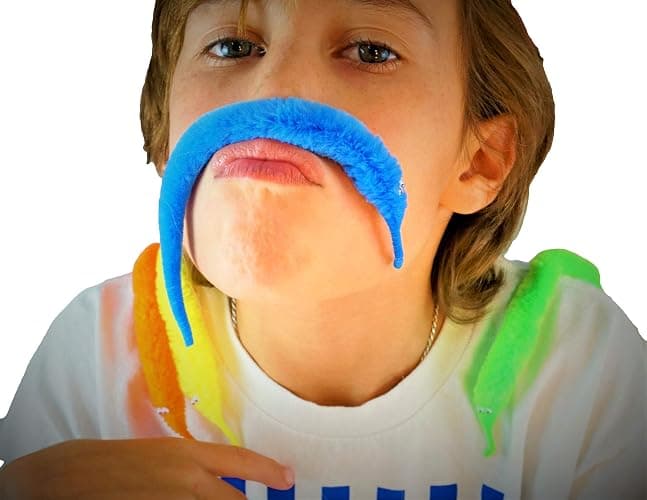 JA-RU Fuzzy Worm Fidget Toy with String Attached (1 Pack) – Fun Magic Tricks for Kids, Soft Sensory Toy, Bulk Party Favors, Gag Gifts & Classroom Prizes. 5219-1A thumbnail 6
