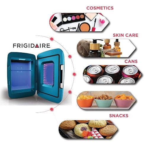 Frigidaire EFMIS179 Gaming Light Up Mini Beverage Refrigerator, Blue thumbnail 5