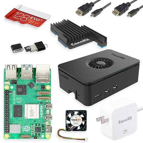 CanaKit Raspberry Pi 5 Starter Kit PRO - Turbine Black (128GB Edition) (8GB RAM) - Image 1