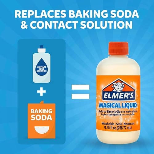 Elmer's Magical Liquid, Slime Activator Solution, Updated Formula for Double Slime Output, Safe, Washable, 8.75 fl oz - Kids Activity, Arts & Crafts, #1 Teacher Brand thumbnail 3
