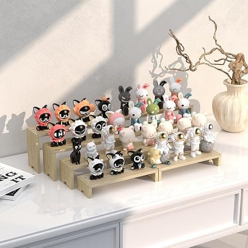 2 Set Wooden Tiered Risers Display Stands for Vendor Events,Stackable Wood Cupcake Display Stand,Farmhouse Decor Wood Dessert Table Display Set,Vendor Booth Display Items,Food Display Risers for Party thumbnail 6