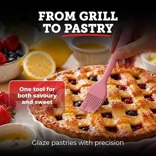 Lightyear Silicone Basting Brush for Cooking – Pastry Brush Set | Silicone basting brush for grilling, BBQ and baking – baster brush, silicone pastry brush, sauce brush, dishwasher safe thumbnail 4