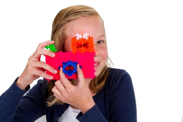 PLUS PLUS Plus-Plus - Open Play Set - 3,600 Piece in Storage Tub - Basic Color Mix - Construction Building Stem Toy, Interlocking Mini Puzzle Blocks for Kids, Assorted, 100 thumbnail 2
