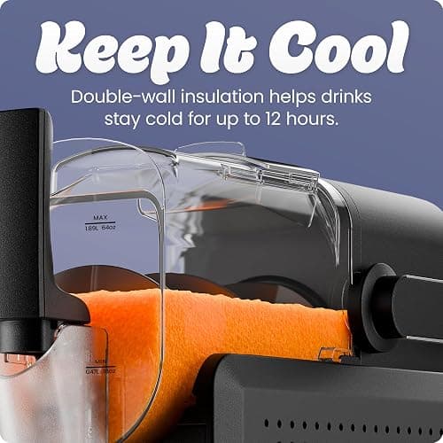Iceman by Chefman Slush-Ease MAX 90oz Slushie Machine, 64oz Liquid Capacity Frozen Drink Maker & Slushy Machine with 5 Presets and LED Display, Perfect for Frozen Margaritas, Frappes, Smoothies thumbnail 6