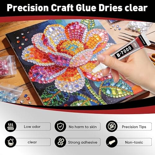 8 PCS 15ml B7000 Glue Clear with Precision Tip, Bedazzling Glue, Super Glues, Rhinestone Glue for Nail, Craft Glues, Jewelry Making, Nail Art, DIY, Makeup, Shoes thumbnail 2