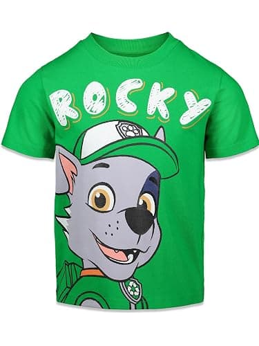 Nickelodeon Paw Patrol Boys' 4-Pack Short Sleeve T-Shirts | 4-Pack Multipack, 100% Cotton Jersey, Breathable Fabric, Ribbed Crew Neck, Tagless Neck Label thumbnail 5