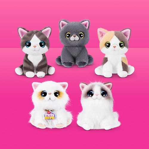 Pets Alive Smitten Kittens Series 2 (Ragdoll) by ZURU – Interactive Plush Cat Toy with 10 Sounds, Surprise Unboxing, Soft Collectible Pet for Ages 3+ thumbnail 3