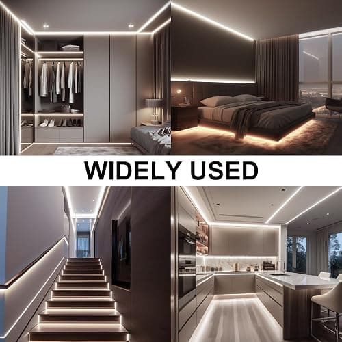 AXMOTUT COB LED Strip Light with Remote, Dimmable 32.8FT/10M Flexible High Density LED Light,4000K Natural White 3200LEDs Super Bright LED Light Strip CRI 90+ for Bedroom,Kitchen,DIY Home Decoration thumbnail 6