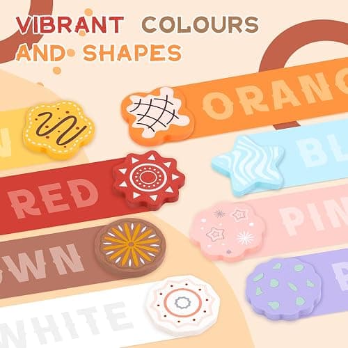 Masonbaby Wooden Play Food, Wooden Cookie Baking Playset - 28PCS Pretend Play Food with Cutting & Slicing, Toy Food Set for Kids Kitchen, Toddler Toy Baking Set Birthday Gifts for Boys Girls thumbnail 3