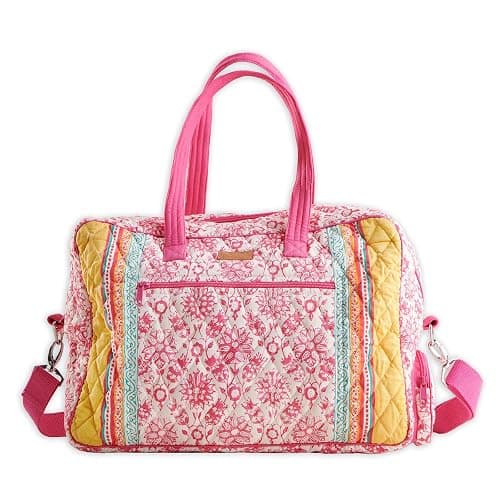 Maison d' Hermine Weekender Bags for Women Cotton Quilted Duffel Overnight Luggage Weekend Bag for Men Gym Gifts Travel - Image 1