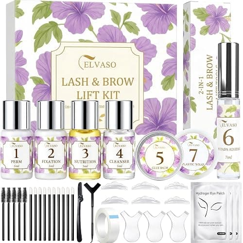 2-IN-1 Lash Lift Kit & Brow Lamination, Professional Gentle Eyelash Perm Kit with Long Lasting Curl, Salon-Quality Eyelash Lift DIY at Home with Easy Instructions - Image 1