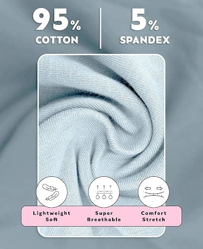 Sexy Basics Women's Cotton Spandex Racer Back Bra | 4 Way Stretch Pullover Workout Sport Bras (Multi-Pack) thumbnail 6