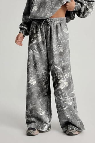 Lenader Womens 2 Piece Outfits Oversized Camo Hoodie Sweatsuit Sets Fall Sweatshirt Sweatpants Lounge Matching Sweat Sets thumbnail 2