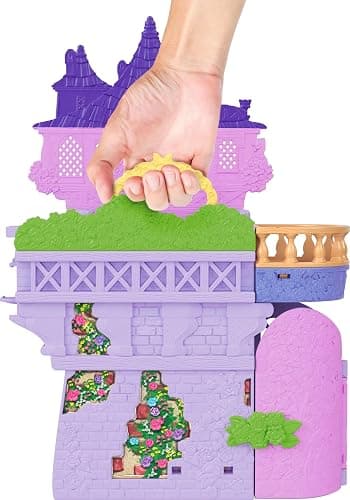 Mattel Disney Princess Toys, Rapunzel Storytime Stackers Doll House Tower with Rapunzel Small Doll, 1 Pascal Figure & 7 Accessories, Inspired by Movie thumbnail 3