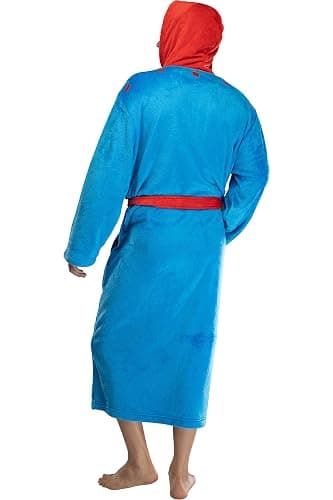 INTIMO DC Comics Adult Superhero Plush Fleece Hooded Costume Robe thumbnail 4