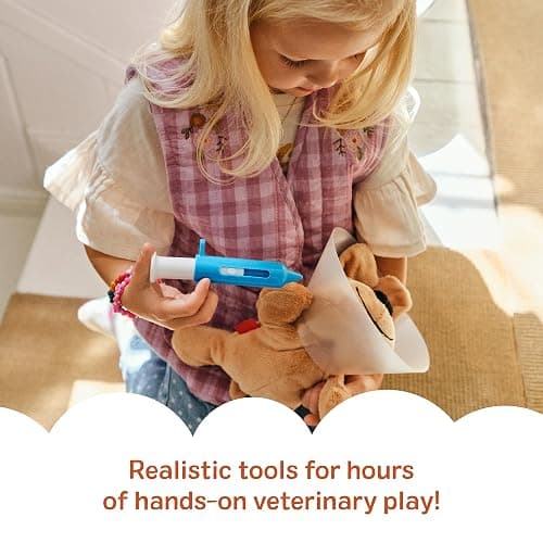 Melissa & Doug Examine and Treat Pet Vet Play Set, 24-Piece Animal Doctor Playset with Dog & Cat Plushies, Pet Doctor Kit & Accessories, Preschool Toys for Girls & Boys Ages 3+ thumbnail 5