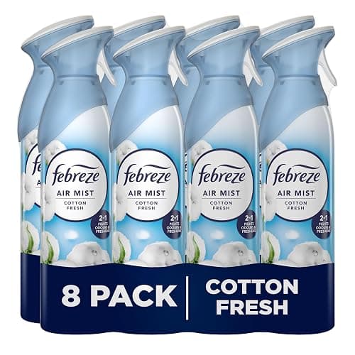 Febreze Air Freshener Spray Cotton Fresh 8x185ML - Image 1