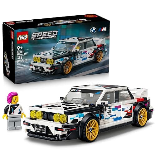 LEGO Speed Champions BMW M3 (E30) 77263 | Building Toy for Boys & Girls, Ages 9+, Detailed Toy Car for Kids, Play or Display Model, 358 pieces, Gift for Birthdays - Image 1