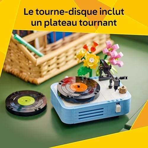 LEGO Creator 3-en-1 Le Tourne-Disque et Ses Fleurs - Jeu de Construction avec Plantes - Se transforme en Radio ou Micro - Jouet sur la Musique pour garçons ou Filles dès 8 Ans - Cadeau Original 31172 thumbnail 6
