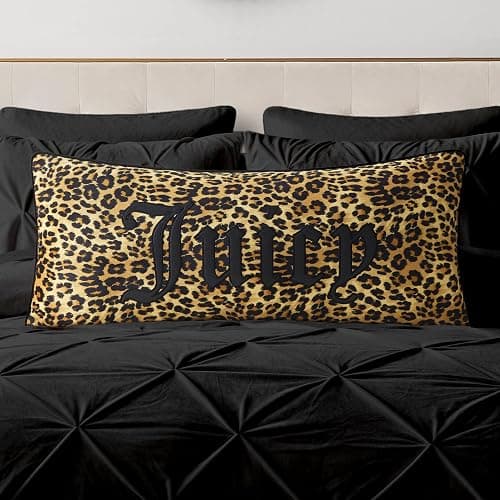 Juicy Couture gothic cheetah throw pillow - Image 1