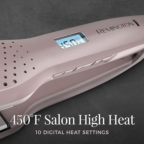 Remington Wet2Straight Hair Straightener / Flat Iron, 450°F Salon High Heat, 1 3/4" Inch plates, Mauve thumbnail 4
