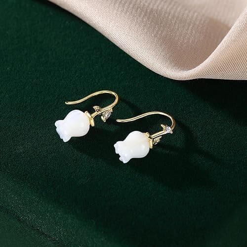 Reffeer Solid 925 Sterling Silver Flower Crawler Cuff Earrings Wraps for Women Teens Flower Wrap Earrings Climber thumbnail 4