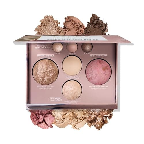 LAURA GELLER NEW YORK Best of the Best Baked Palette – 7-in-1 Full Face Palette – Bronzer, Blush, 2 Highlighters & 3 Eyeshadows – Crease-Proof, Handmade in Italy – Travel-Friendly - Image 1
