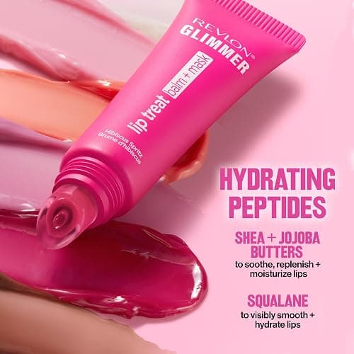 Revlon Glimmer Lip Treat Balm + Mask™, Overnight Peptide Lip Treatment, Hydrating, 006 Hazelnut Latte, 0.4 fl oz thumbnail 9