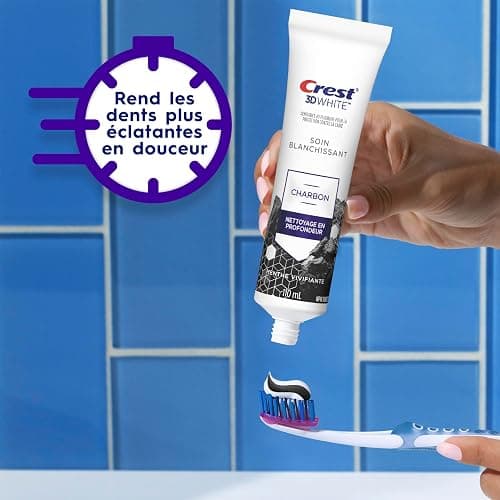 Crest 3D White Charcoal Toothpaste, Whitening Therapy Deep Clean 110mL, Packaging may vary thumbnail 11