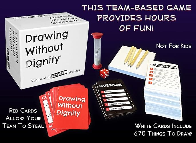 Drawing Without Dignity - A Twisted Funny Adult Version of The Classic Drawing Party Game thumbnail 3