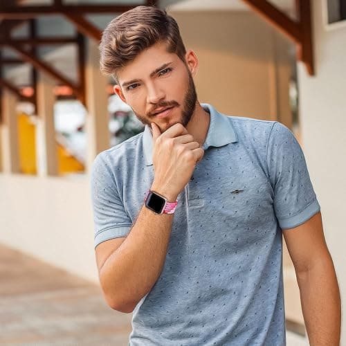 Bandiction Compatible with Apple Watch Bands 44mm 40mm 38mm 42mm 41mm 45mm 46mm 49mm, iWatch Bands Women Men,Stretchy Braided Solo Loop Elastic Sport Band for iWatch Ultra SE Series 11/10/9/8/7/6/5/4 thumbnail 6