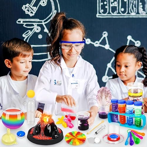 Kuovei Science Kit for Kids,120 Science Lab Experiments,Scientist Costume Role Play STEM Educational Learning Scientific Tools,Birthday Gifts and Toys for 6 7 8 9 10-12 Years Old Boys Girls Kids thumbnail 2