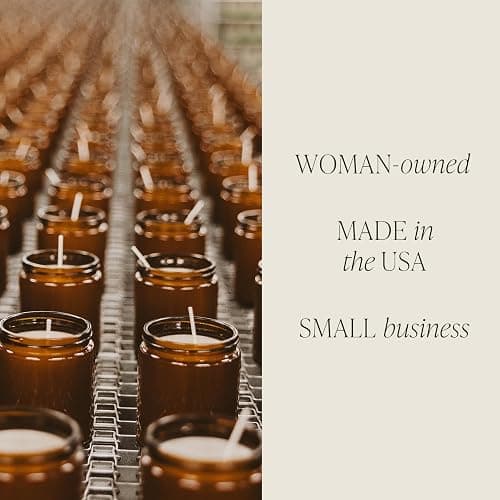 Sweet Water Decor Warm and Cozy Soy Candle - Orange Peel, Cinnamon, Ginger and Clove Scented Candles for Home - 9oz Amber Jar + Black Lid, 40+ Hour Burn Time, Made in The USA thumbnail 8