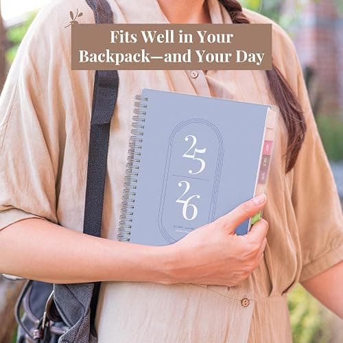 Rileys Academic Planner 2025-2026, Daily, Weekly & Monthly Planner, July 2025 - June 2026, Student Notes Pages, Twin-Wire Binding, Weekly Agenda for School & Work (20 x 15 cm, Blue) thumbnail 5