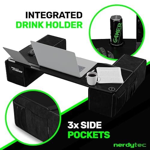 Couchmaster CYBOSS, Extra Wide Laptop Stand for Couch and Bed, Ergonomic Design with Cushions, Lap Desk for Notebooks up to 18 Inches, You are The Big Boss! The CYBOSS! thumbnail 5
