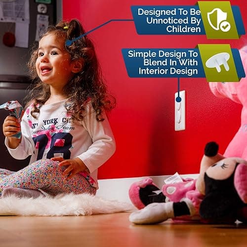 Clear Outlet Covers (50 Pack) Value Pack – Baby Safety Outlet Plug Covers – Durable & Steady – Child Proof Your Outlets Easily thumbnail 5