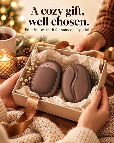 Rechargeable Hand Warmers, Electric Hand Warmers 5200mAh (2-Pack), 3 Heat Settings, Up to 18 Hours of Use, Ideal for Raynaud's Patients thumbnail 7