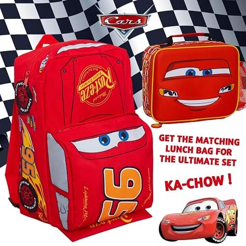 Disney Cars 3D Backpack Kids Lightning McQueen School Nursery Lunch Bag Rucksack, Red 95, One Size thumbnail 7