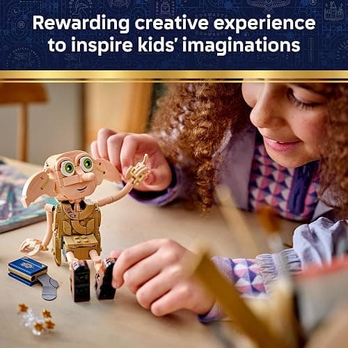 LEGO Harry Potter Dobby the Free Elf 76469 | Collectible Building Toy for Girls & Boys, Ages 8+, Display as Bedroom or Book Shelf Decor, 379 pieces, Gift Idea thumbnail 4