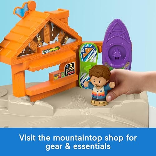 Fisher-Price Little People Ultimate Mountain Playset | 18-inch Tall, Fun Vehicle Play, 6 Pieces, Toddlers & Preschool Kids Ages 1+ Years thumbnail 4