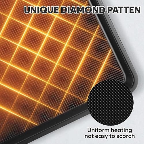 Cookie Sheets for Baking with Cooling Rack Set of 4, 0.8mm Thick Nonstick Baking Sheets for Oven, Half/Quarter/Jelly Roll Pans for Oven, Heavy Duty Oven Trays with Diamond Texture thumbnail 8