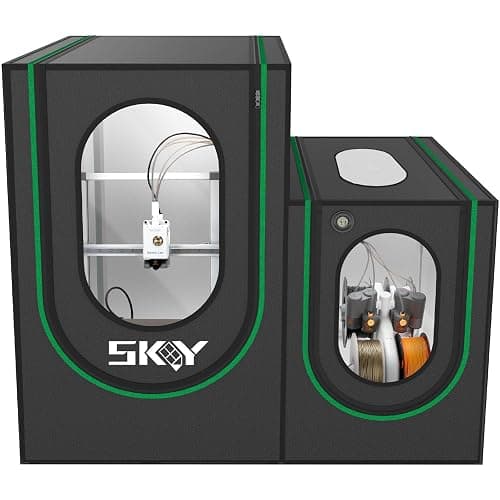 2 in1 3D Printer Enclosure with Storage Box LED Light,Thermo-Hygrometer, Fireproof Dustproof Tent Constant Temperature Protective Cover 820*600*720mm for Bambu Lab A1,A1 Mini,Ender3 Series, Ender3 Neo - Image 1