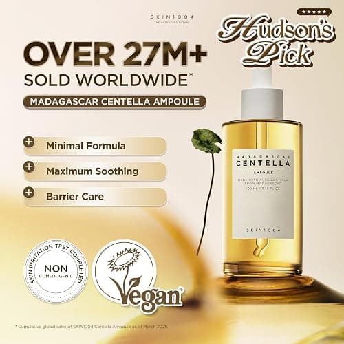 SKIN1004 [Hudson's Pick] Madagascar Centella Ampoule, Korean Face Serum with Centella Asiatica for Hydrating & Moisturizing, Soothing Facial Serum for Skin Balance, Korean Skin Care, 3.38 fl.oz, 100ml | Soothing, Hydrating Face Serum with Centella Asiatica for Skin Barrier and Moisturizing Care, Lightweight, Korean Skin Care thumbnail 2