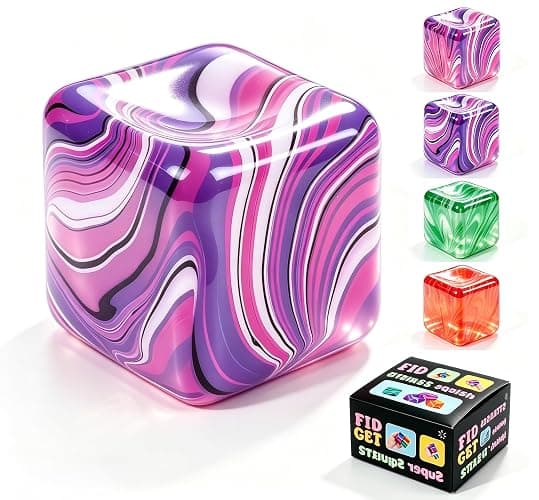 1 Pack Fidget Toys Squishy Stress Cube, Stress Balls for Kids Adults Squishies Stress Relief, Sugar Sensory Toys for Kids with Autism, Fidgets for Classroom Prize Toys - Image 1