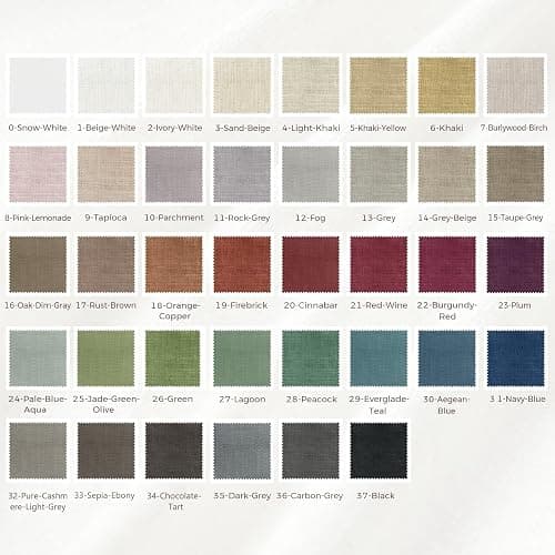 TWOPAGES Liz Linen Custom Curtain Customizable Size Blackout Pleated Header Memory Trained Neutral Linen Textured Window Drapes for Living Room Bedroom Patio Door Ceiling Track and Rod,1 Panel thumbnail 9