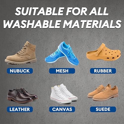 Shoe Cleaner Kit for Sneakers – 300ml Premium Shoe Cleaning Set with 3 Brushes & Microfiber Towel, Sneaker Cleaner for White Shoes, Boots, Leather, Suede, Canvas, Mesh, PU & Fabric thumbnail 6