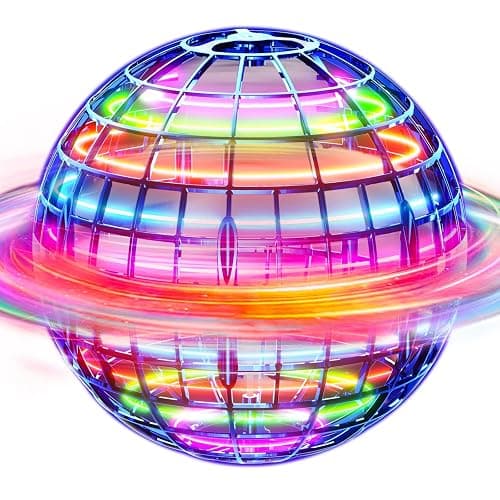 Ivtivfu Flying Orb Ball (Blue, 2026 Upgraded) with Dazzling Lights, Magic Hover Spinner, Cool Boomerang Drone, Floating Cosmic Globe, Kids Toys Gifts for 6 7 8 9 10 Year Old Boys Girls - Image 1