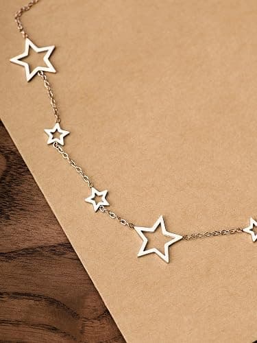 Sacina Gothic Y2k Star Choker Necklace, Star Necklace Y2k, Christmas New Year Jewelry Gift For Women thumbnail 6